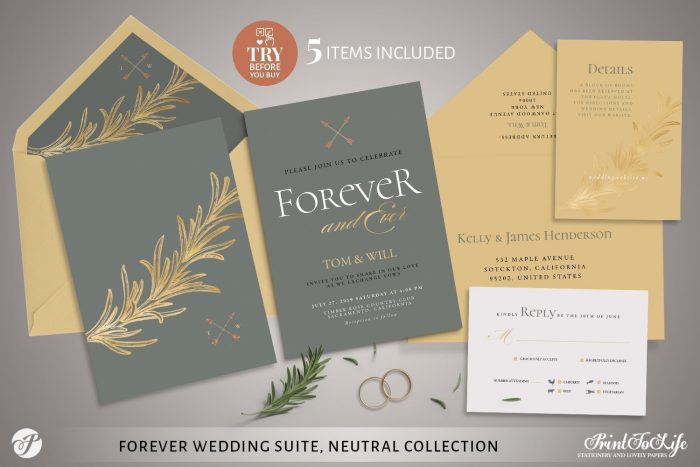 Forever Wedding Suite by Printolife